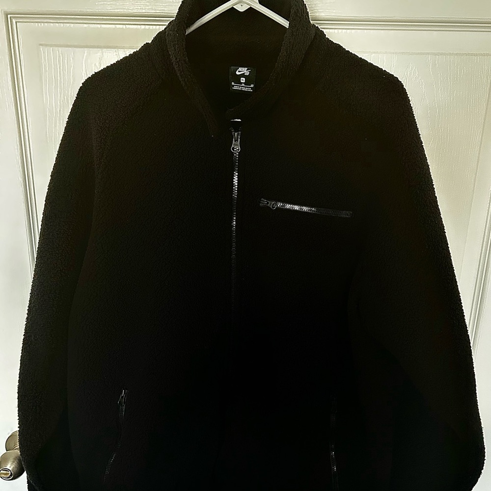 Nike Men's Black Fleece Full Zip Jacket